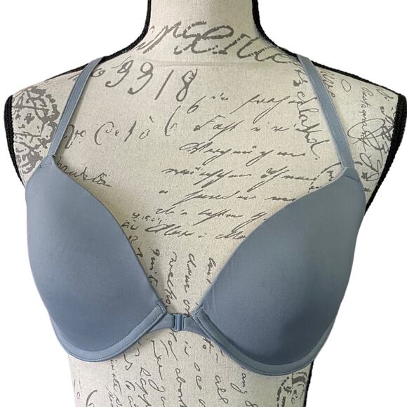 Pink Victoria's Secret Gray Wear Everywhere Demi Size 34D - Picture 1 of 2